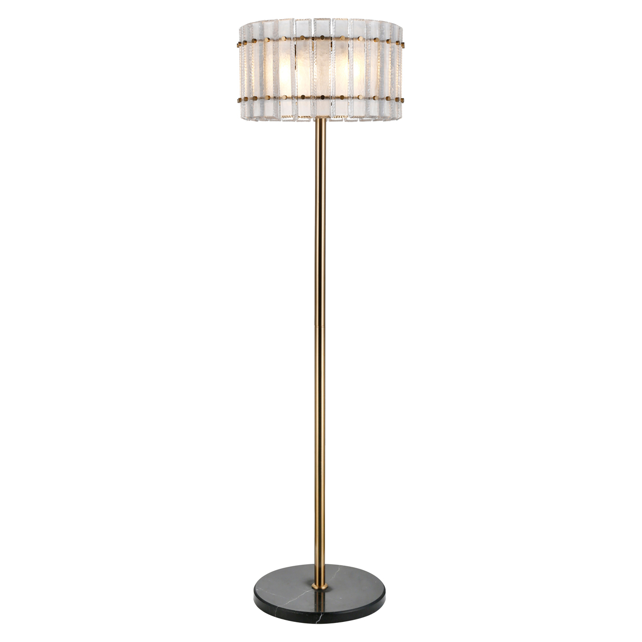 Stehlampe Feline brass antique