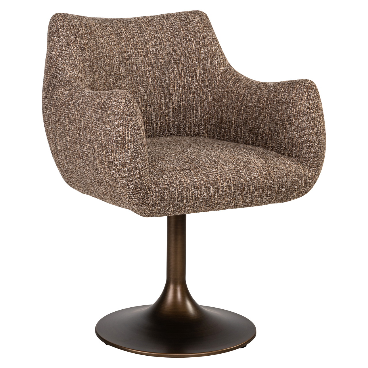 Esszimmerstuhl Aldo brown tweed swivel – Bild 2
