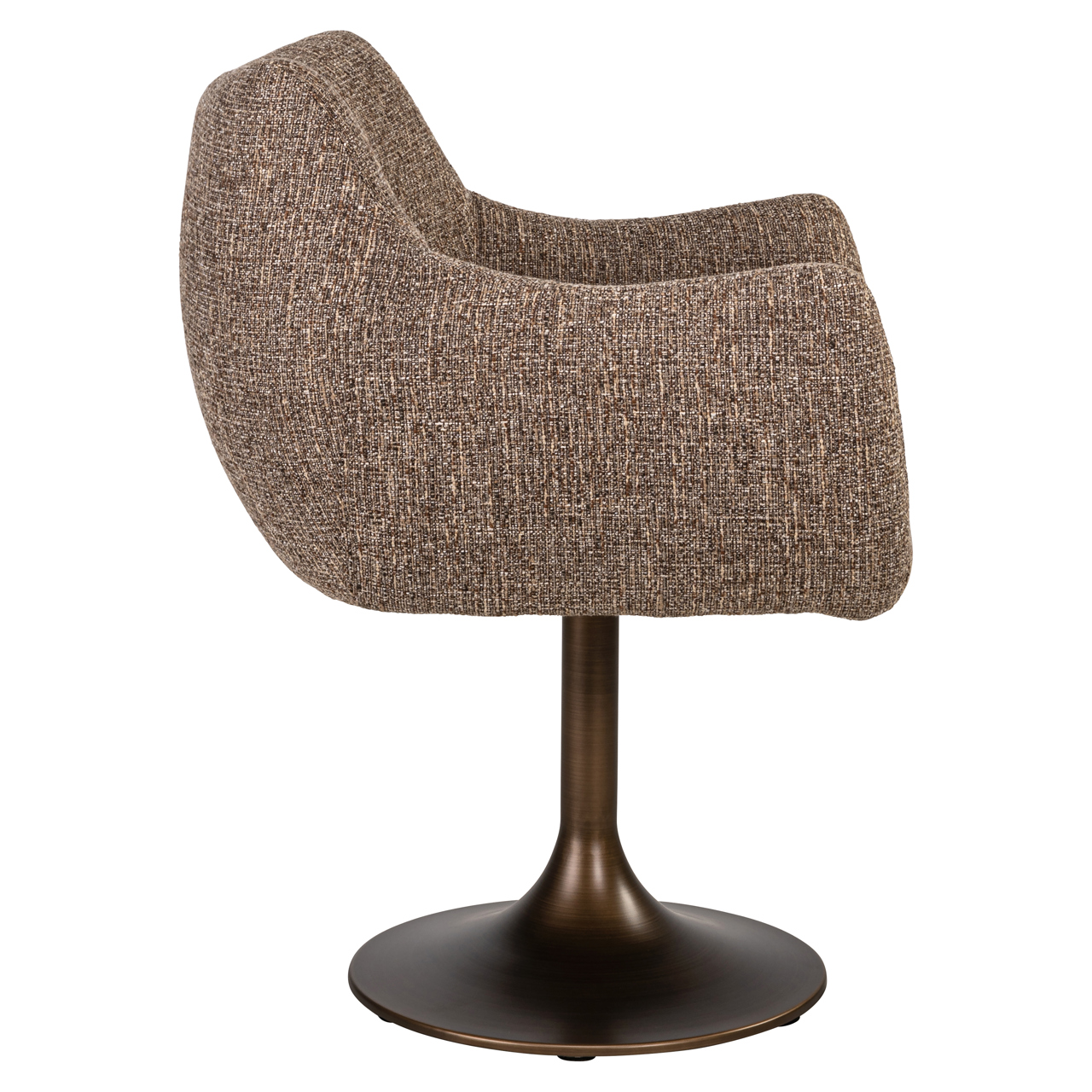Esszimmerstuhl Aldo brown tweed swivel – Bild 4