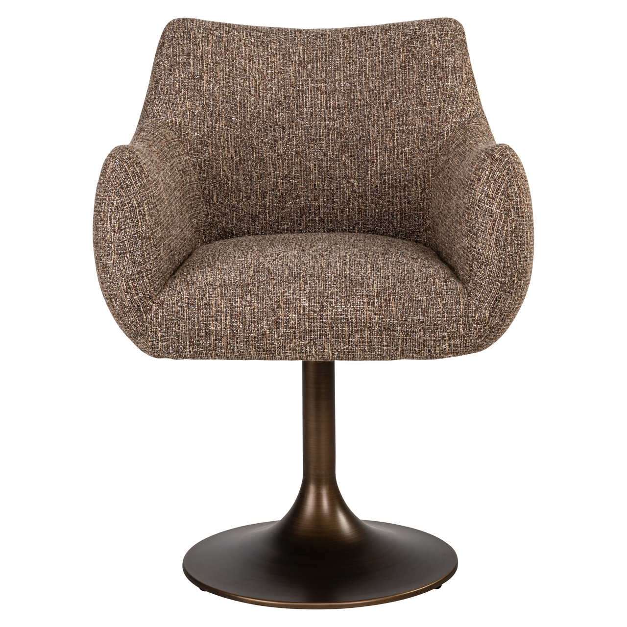 Esszimmerstuhl Aldo brown tweed swivel – Bild 3