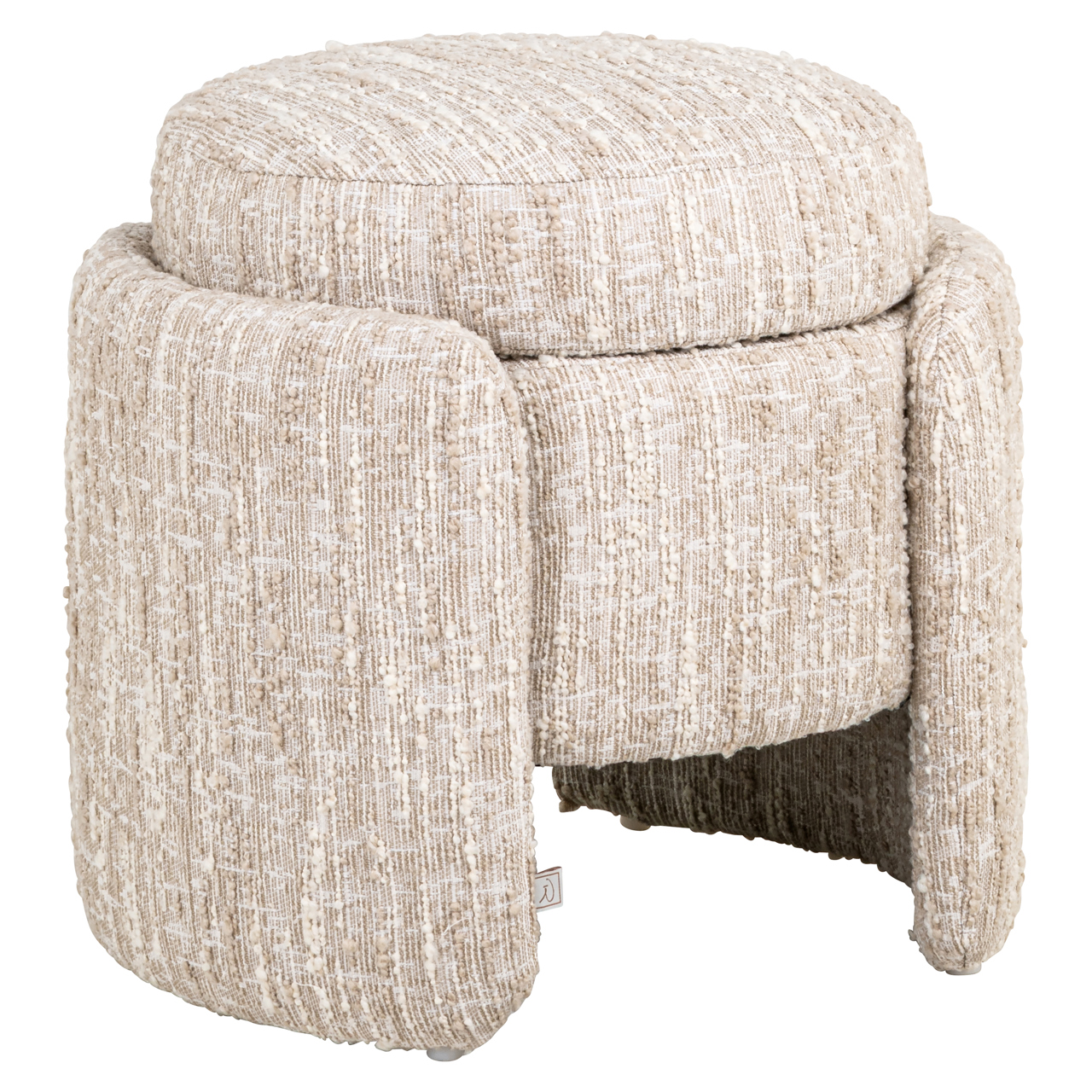 Hocker & Fußbank Cupid beige angora with storage