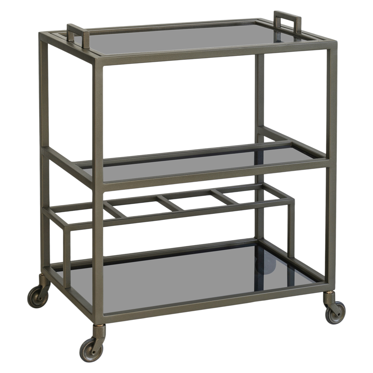 Servierwagen Ruinart brass antique