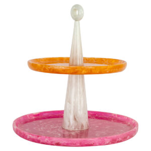 Kuchenplatte Posy pink/orange