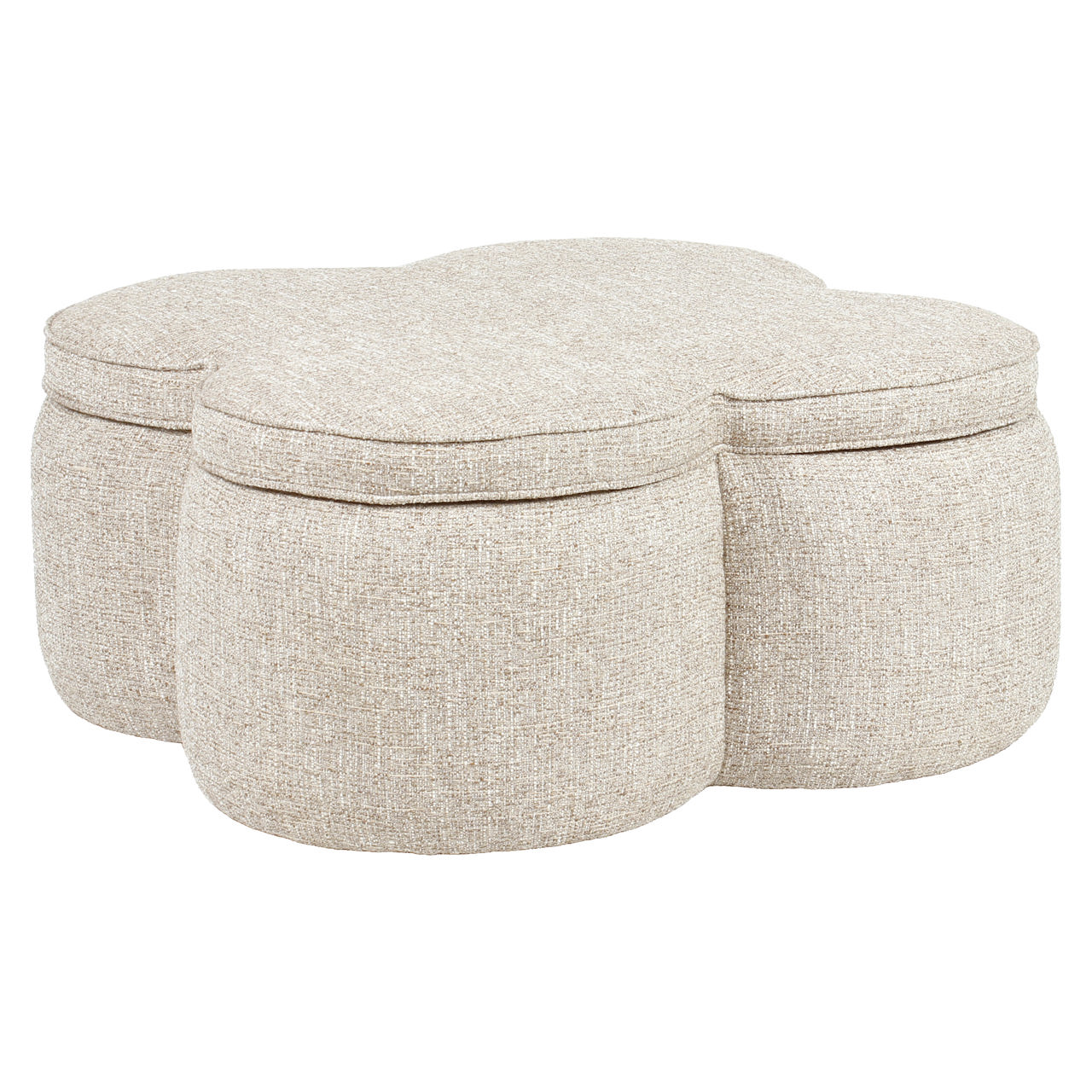 Hocker & Fußbank Corbeau sand tweed