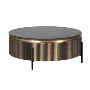 Couchtisch Ironville gold 90Ø