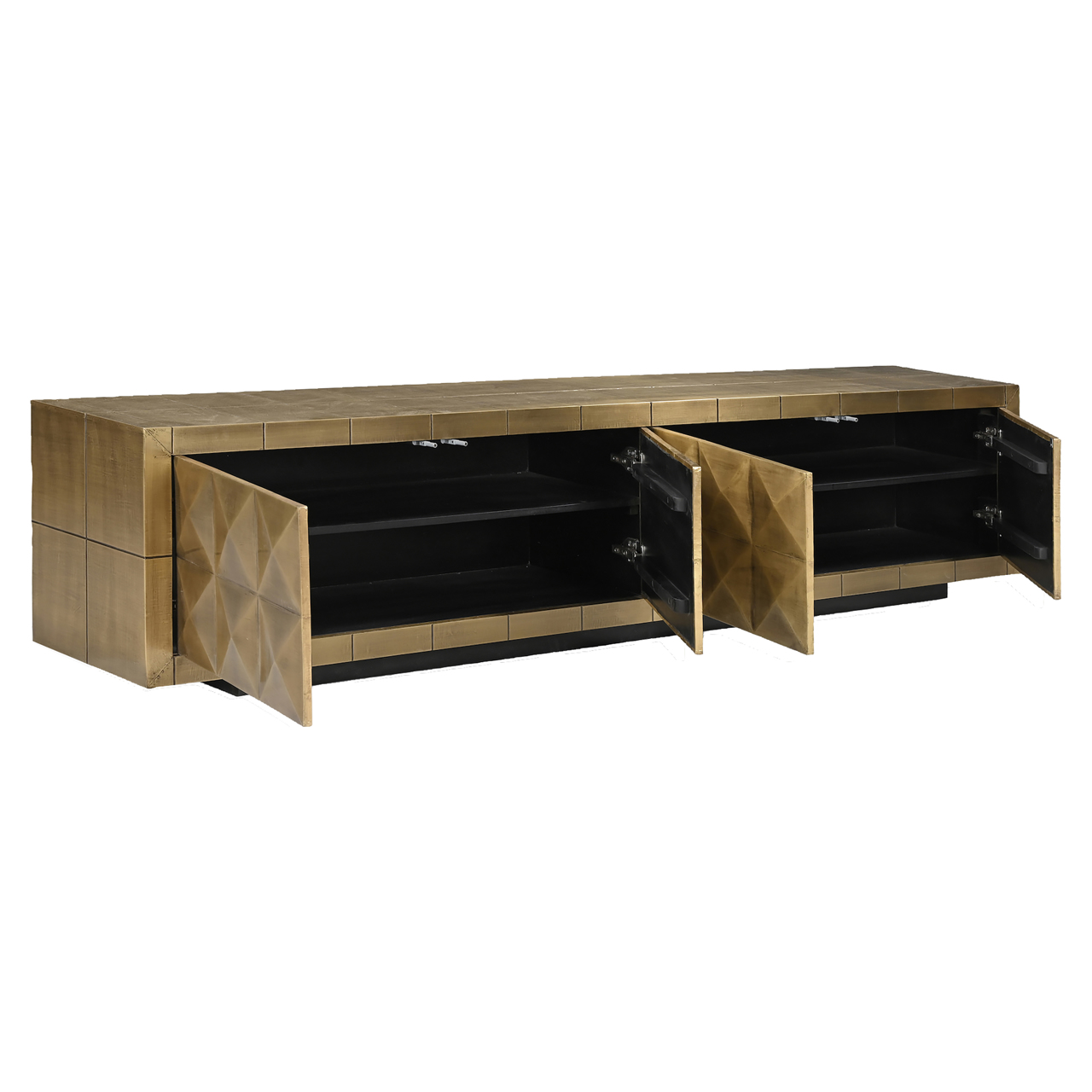 TV-Schrank Collada brushed gold – Bild 3