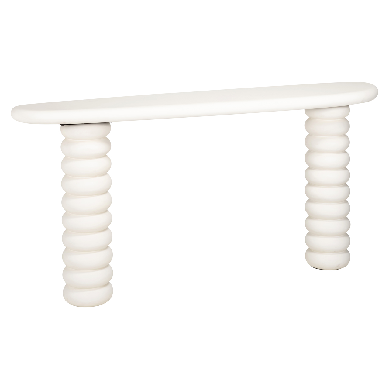 Konsole Bloomstone white 170