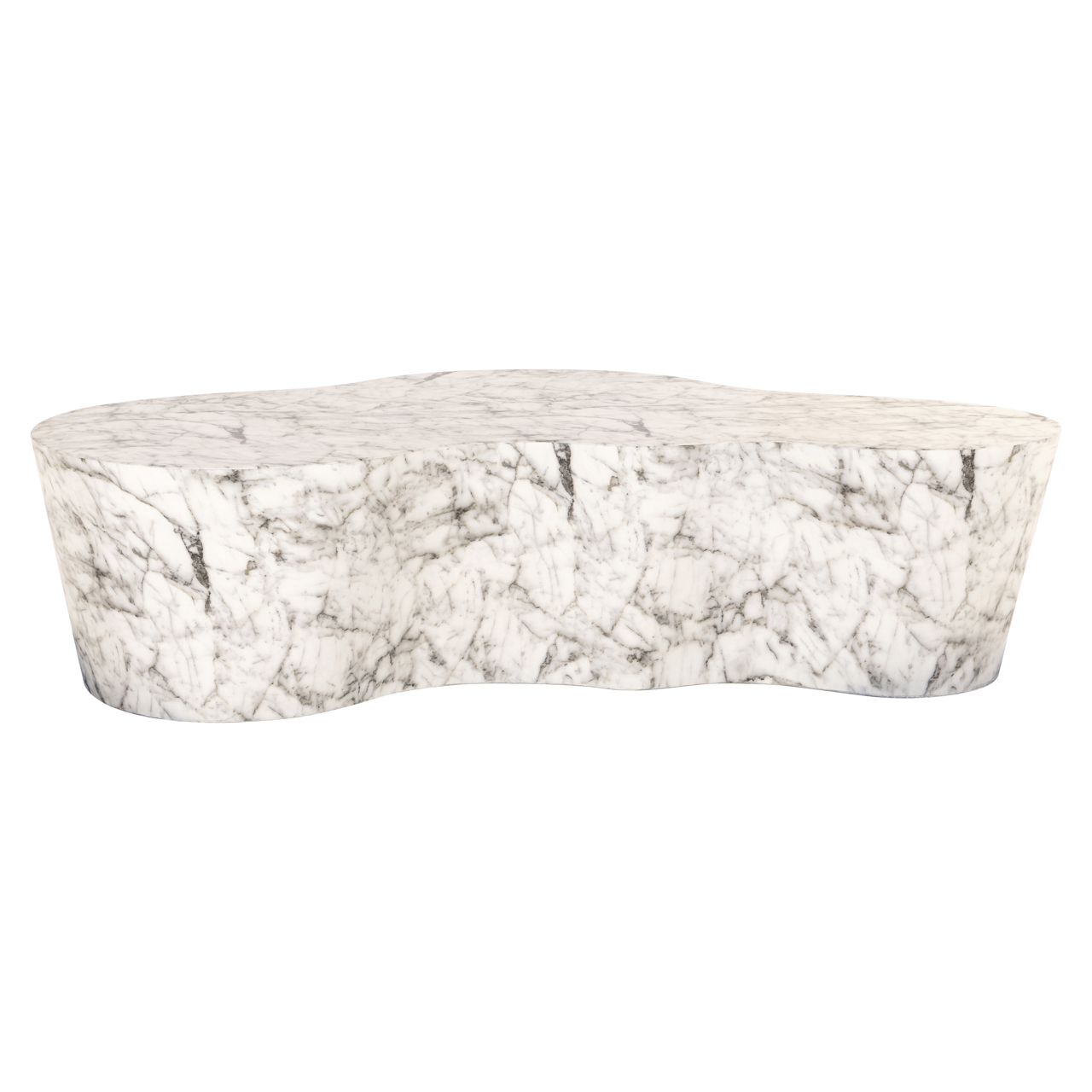 Gartencouchtisch Rockyard white marble look – Bild 2