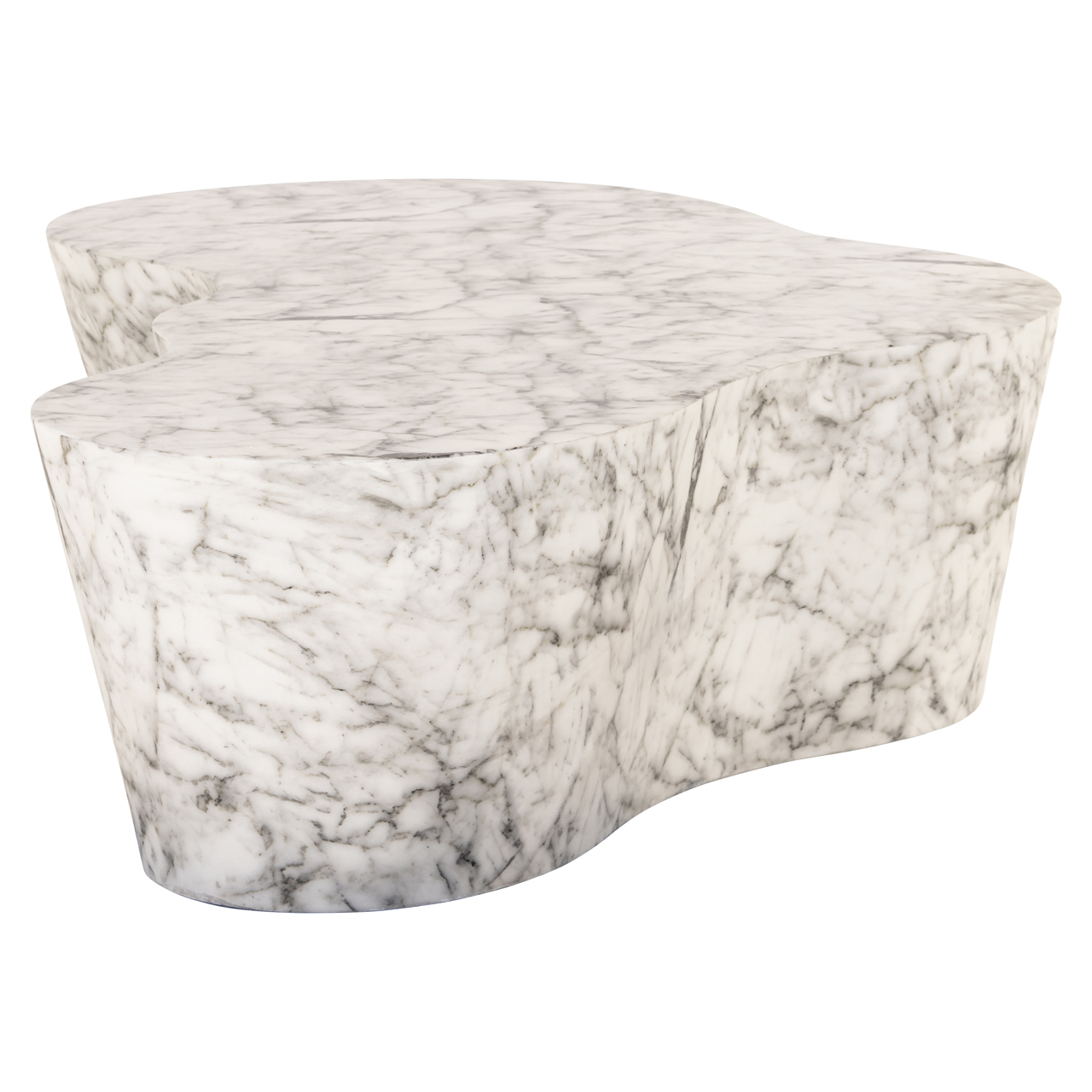Gartencouchtisch Rockyard white marble look – Bild 3