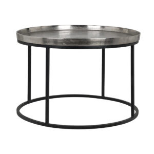 Couchtisch Lyam silver 70Ø