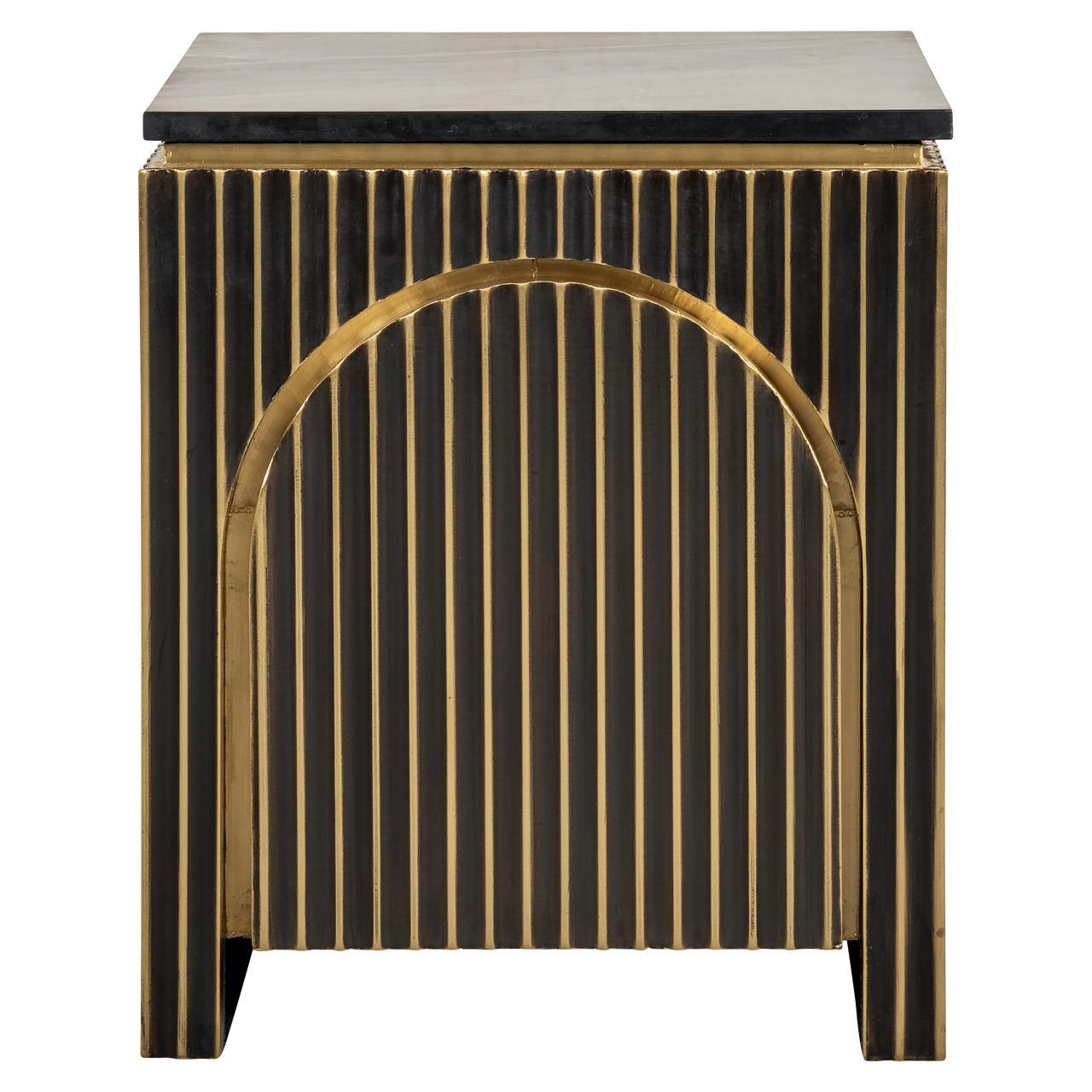 Nachttisch Les Arcs brushed gold