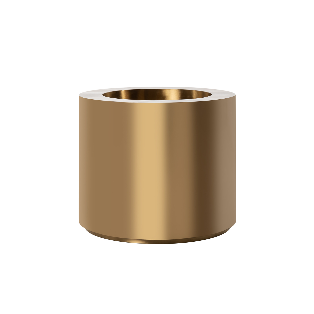 Pflanzgefäß Donna brushed gold 60Ø