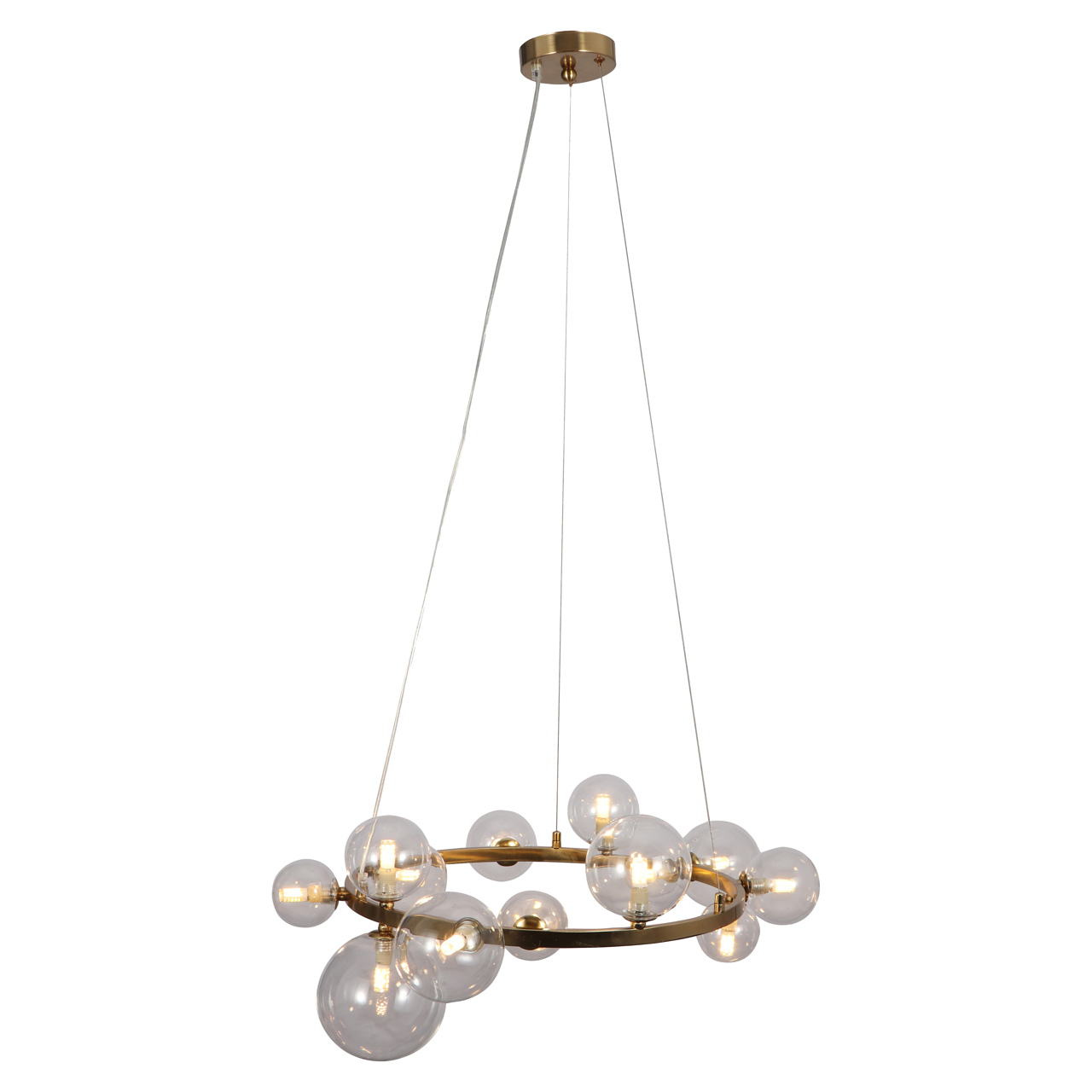 Pendelleuchte Yosie brushed gold