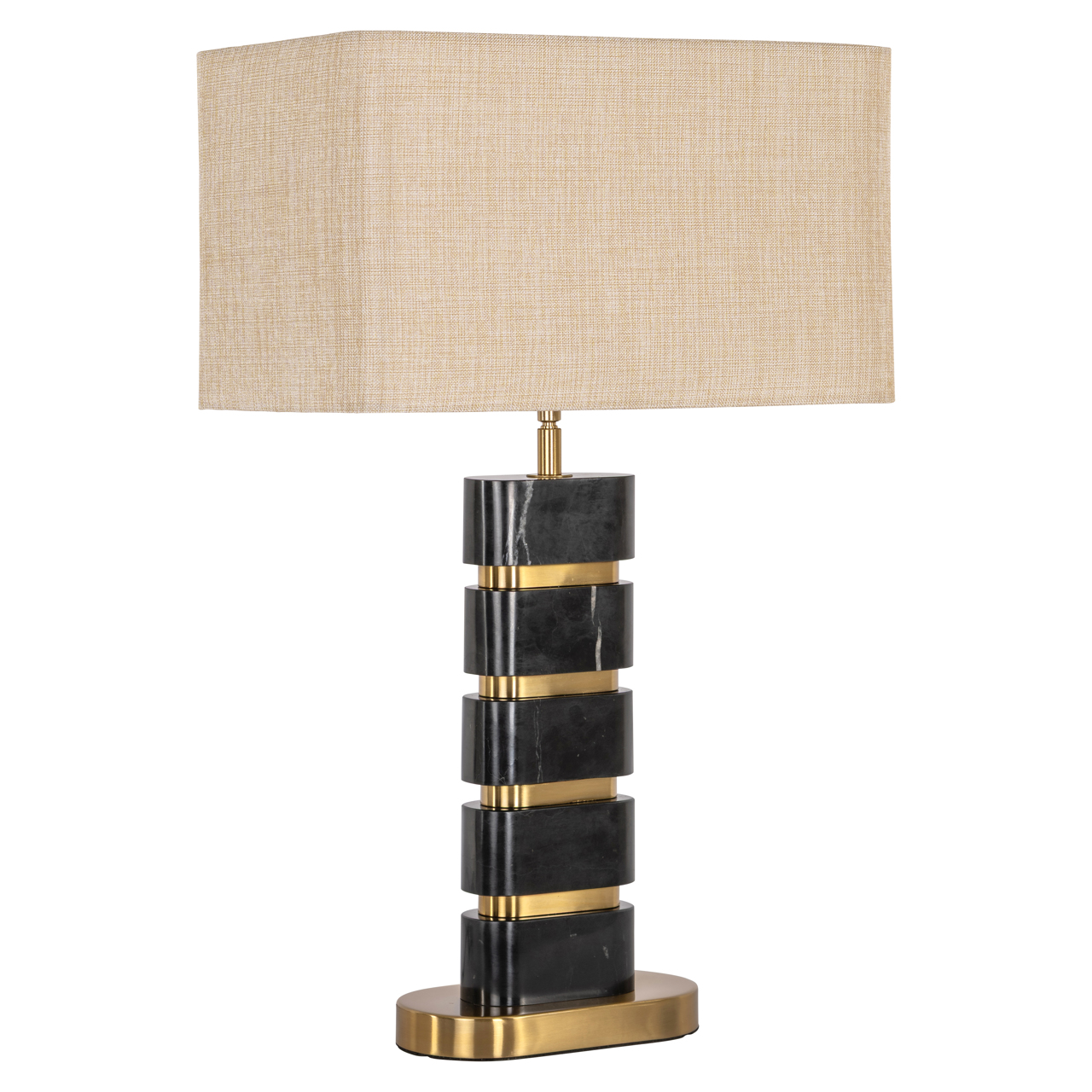 Tischlampe Levina black/gold
