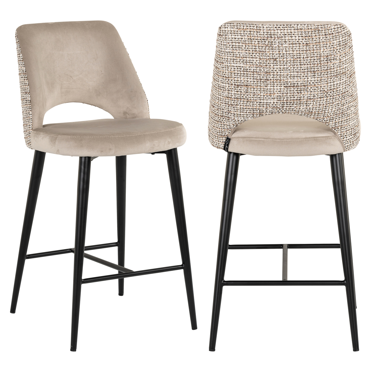 Thekenstuhl Tabitha trendy nature fire retardant