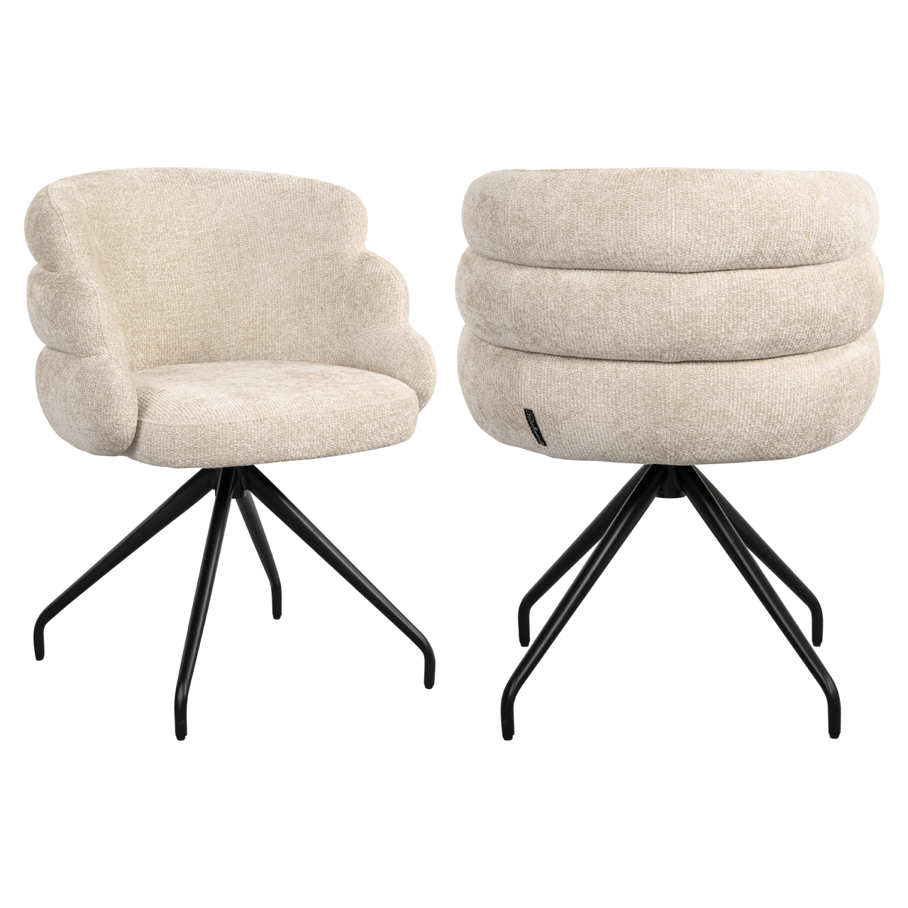 Esszimmerstuhl Kayla cream unicorn swivel