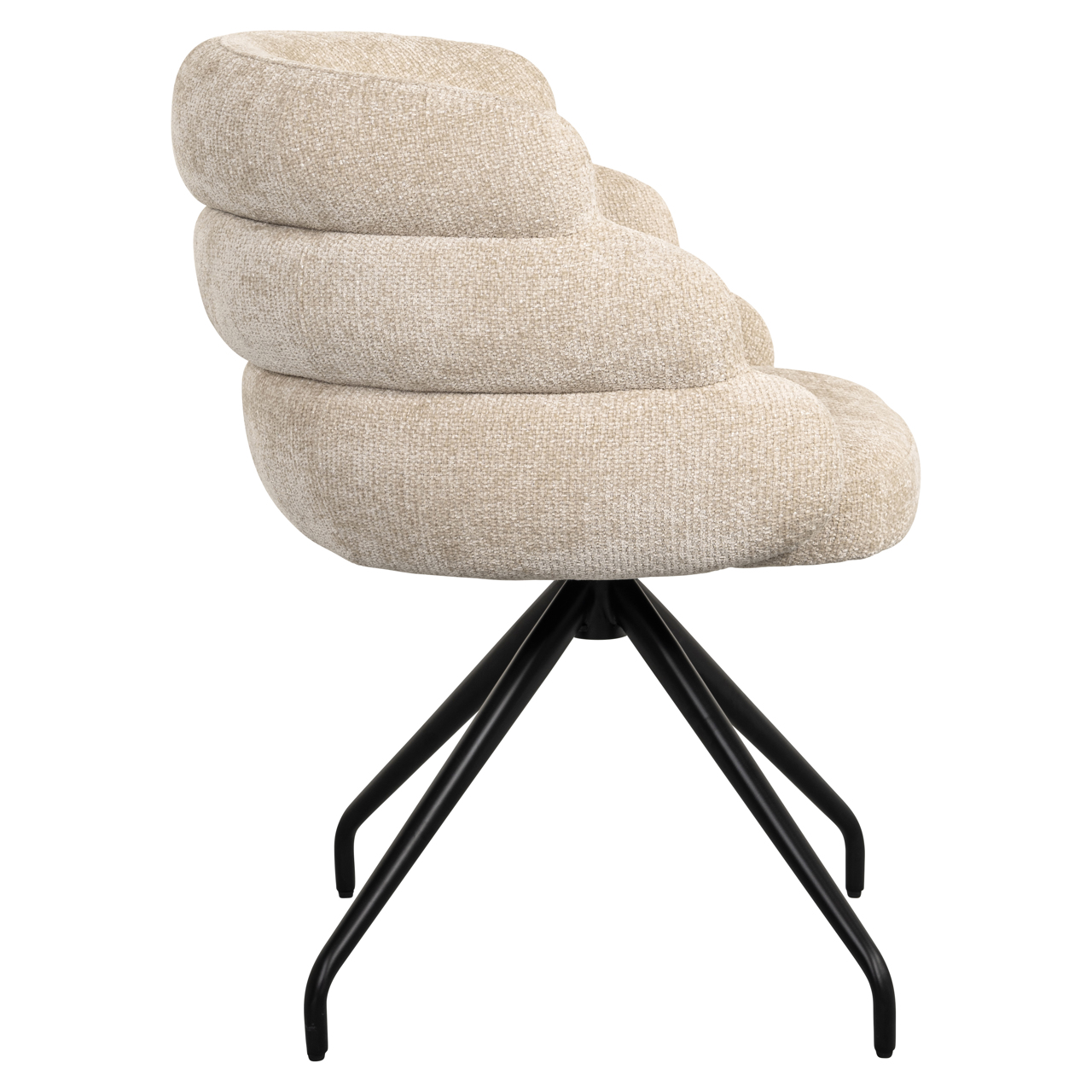 Esszimmerstuhl Kayla cream unicorn swivel – Bild 3