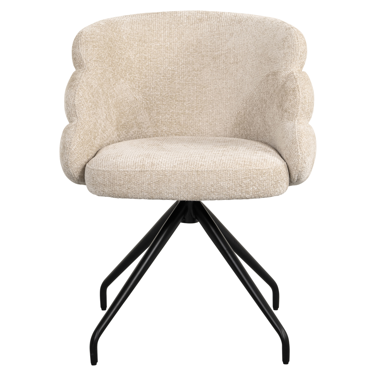 Esszimmerstuhl Kayla cream unicorn swivel – Bild 5