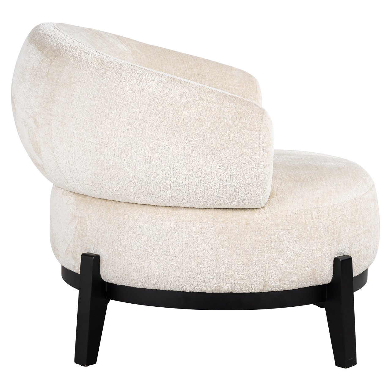 Lounge Stuhl Montana white chenille – Bild 3