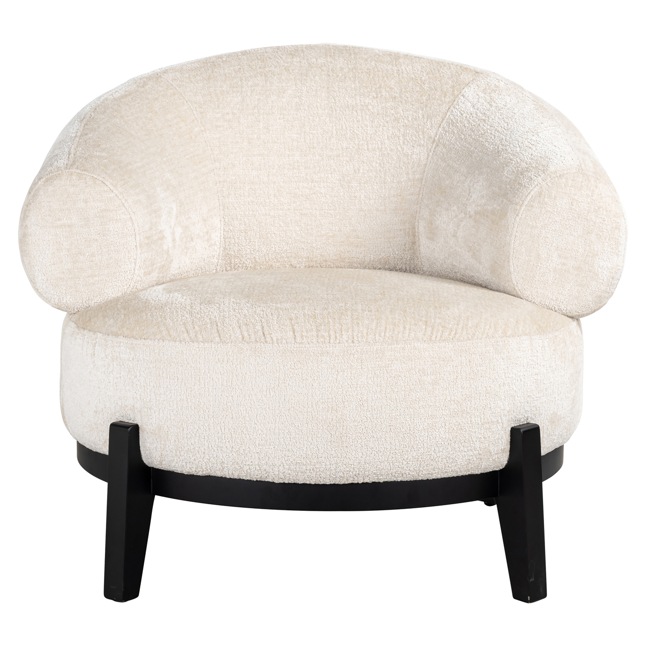 Lounge Stuhl Montana white chenille – Bild 5
