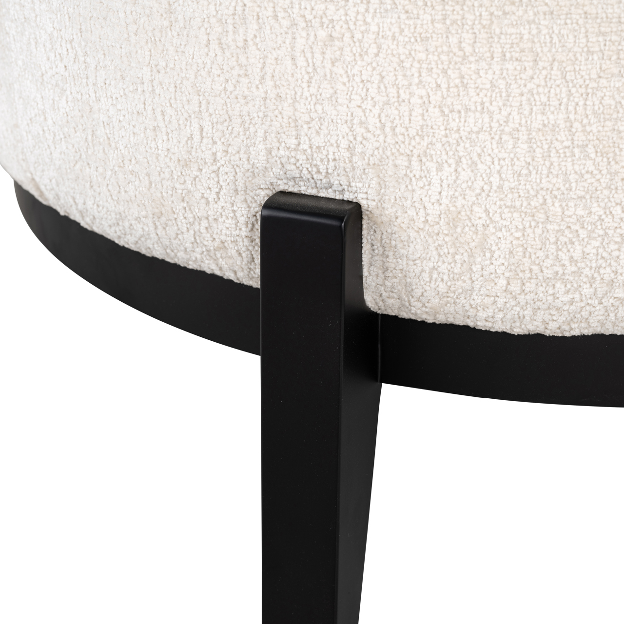 Lounge Stuhl Montana white chenille – Bild 6