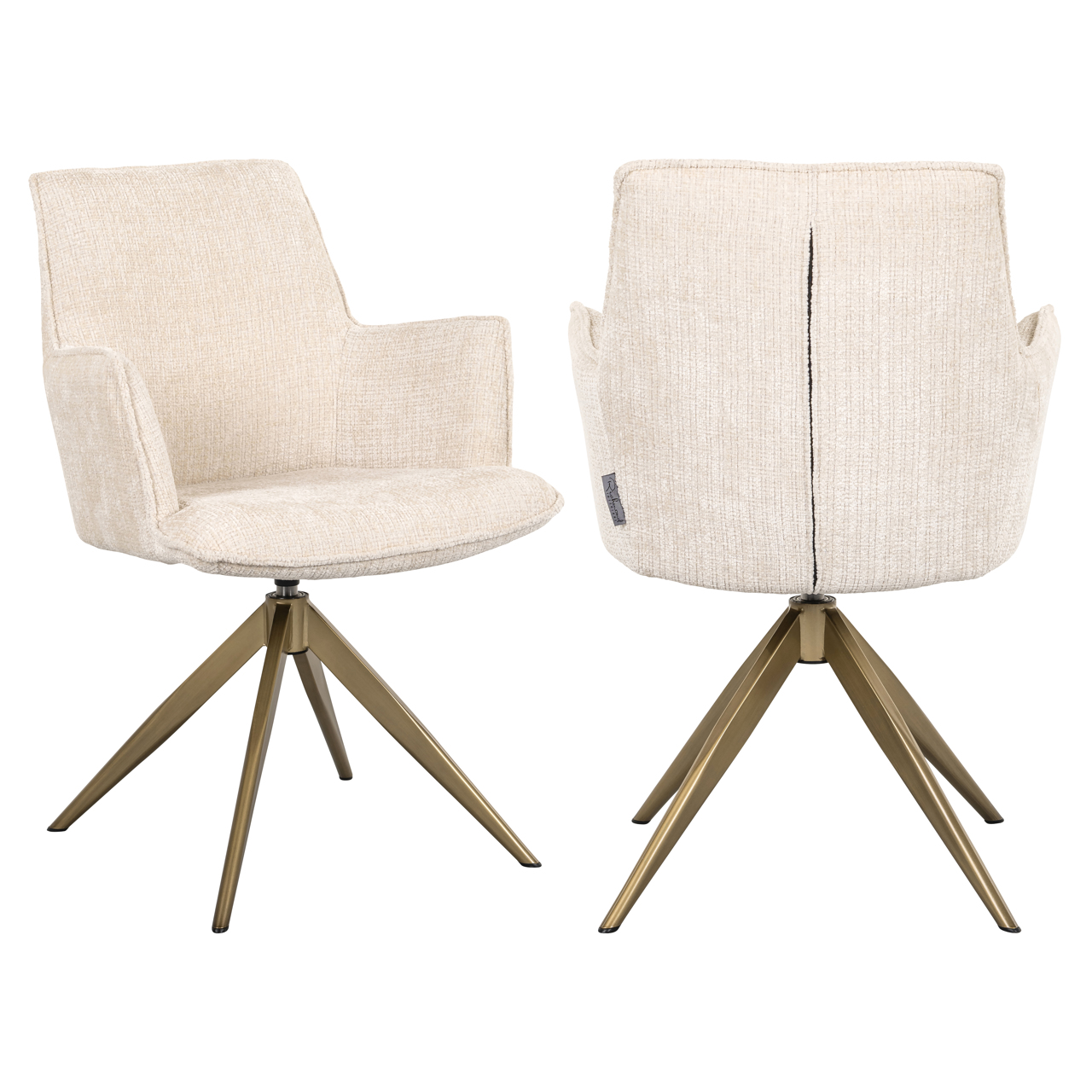 Esszimmerstuhl Dakota niagara beige swivel with arm