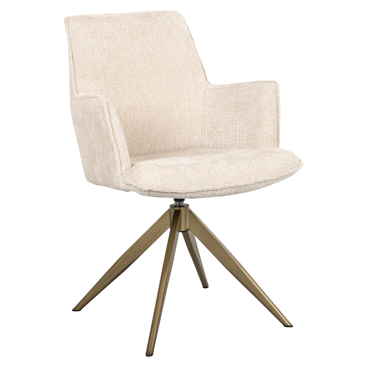 Esszimmerstuhl Dakota niagara beige swivel with arm – Bild 7