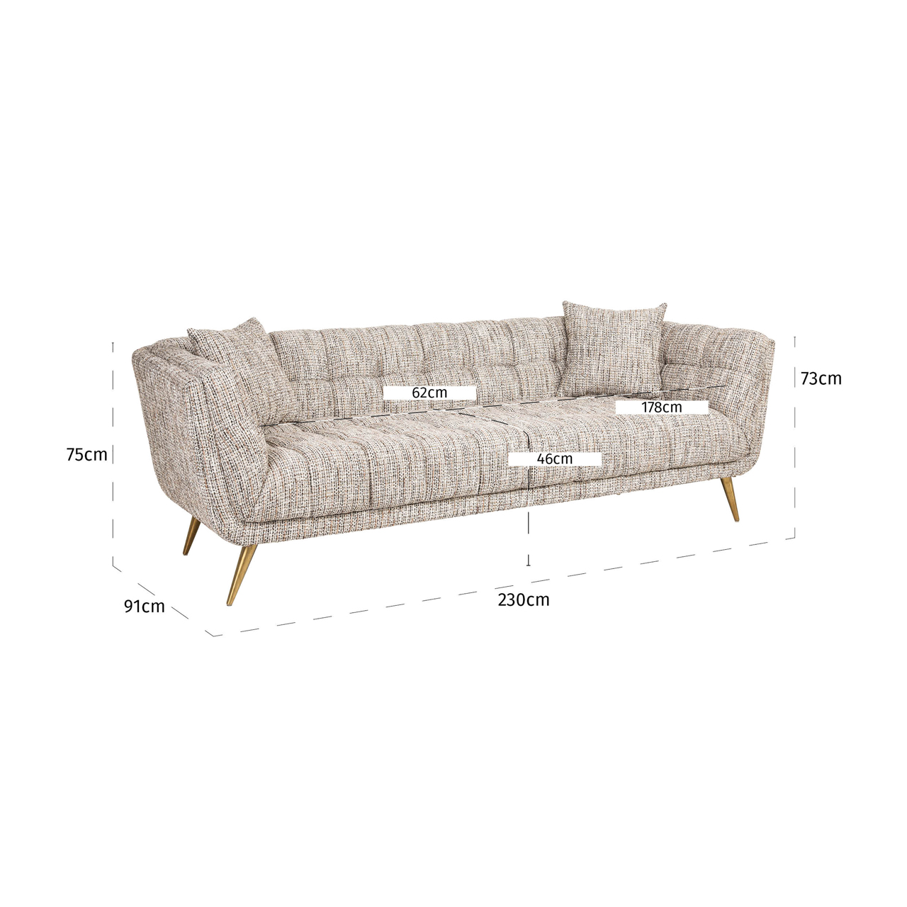 Sofa Huxley trendy nature – Bild 8