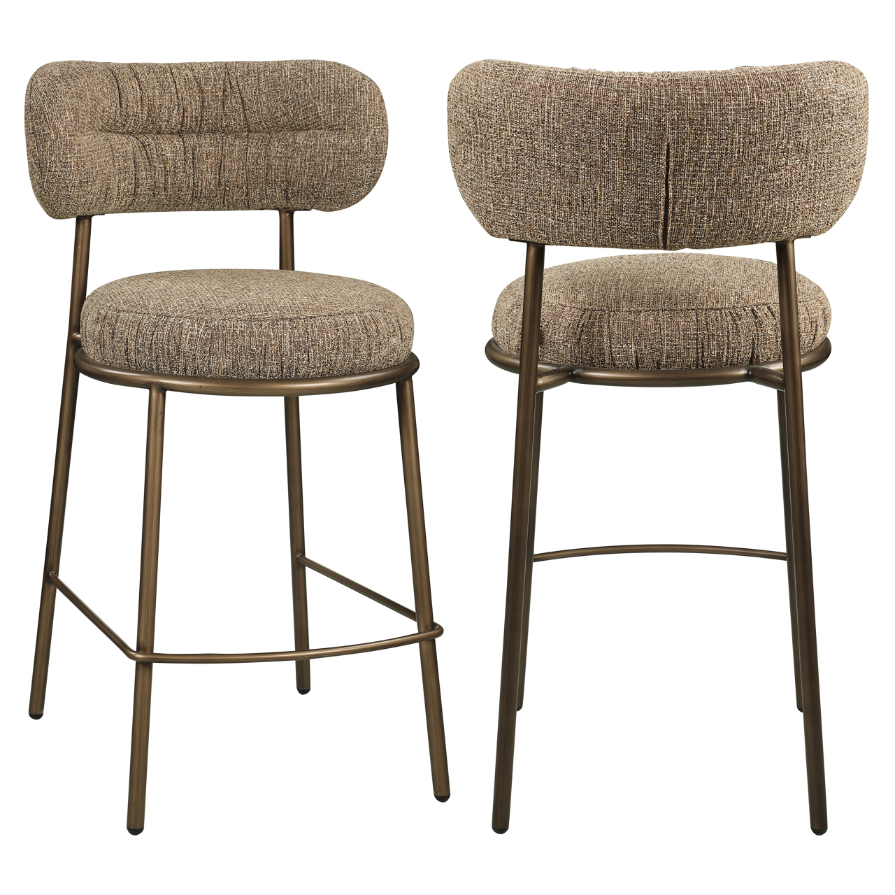 Thekenstuhl Encanto brown tweed