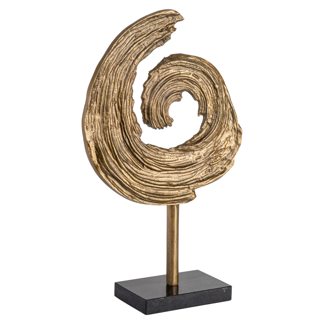 Dekoratives Objekt Swirl brass antique