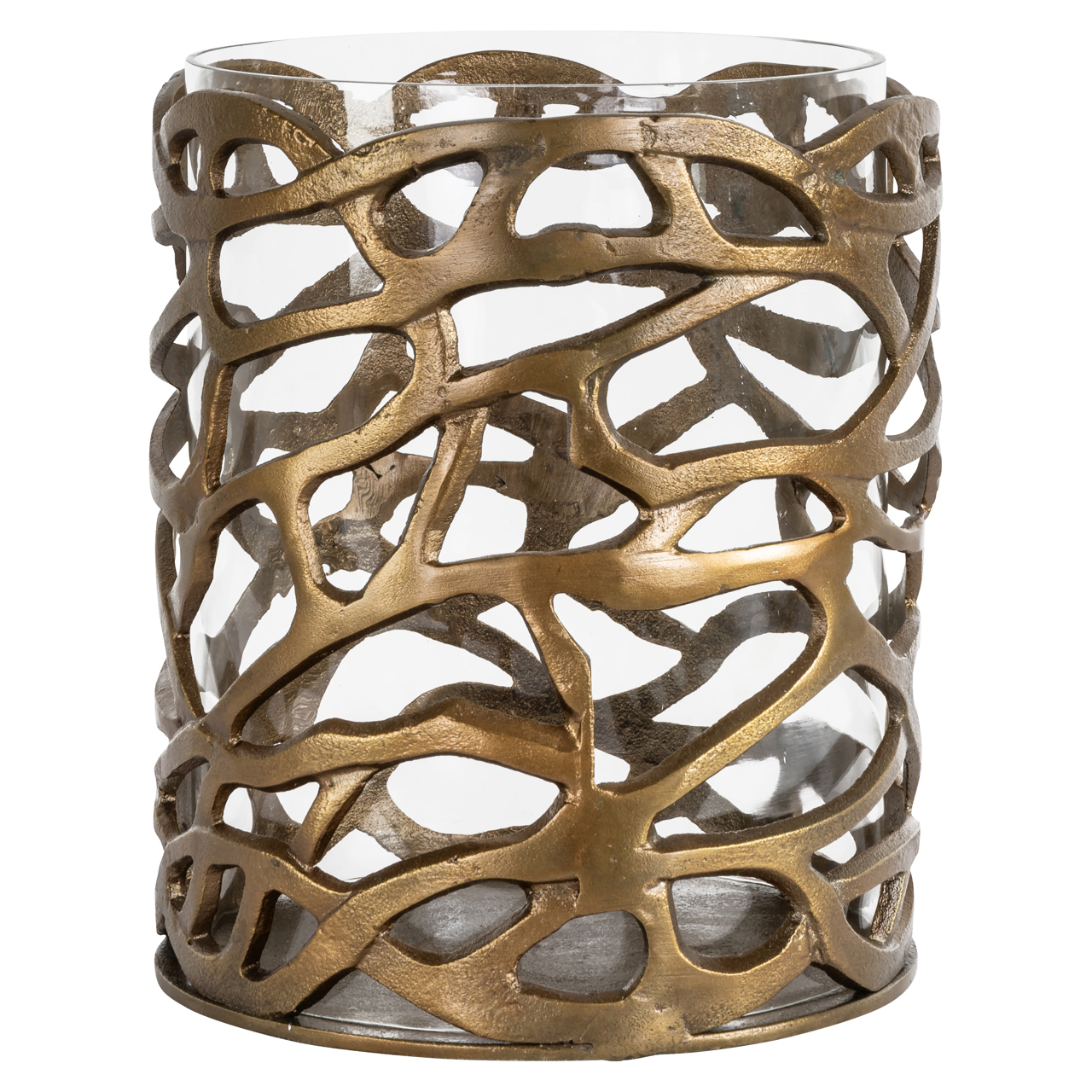 Windlicht Mase brass antique