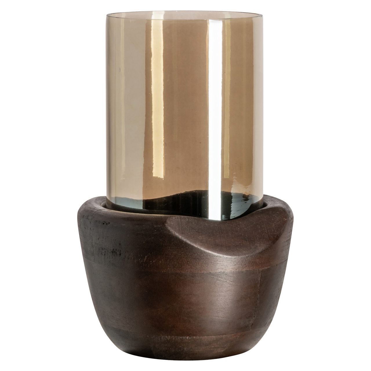 Windlicht Jade walnut small