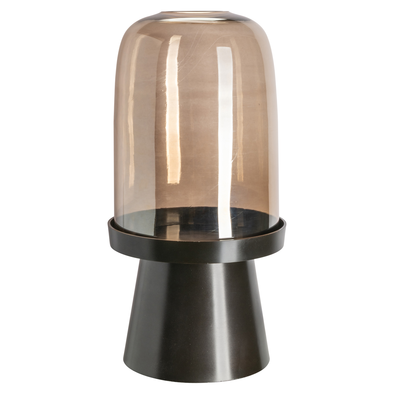 Windlicht Meave walnut large