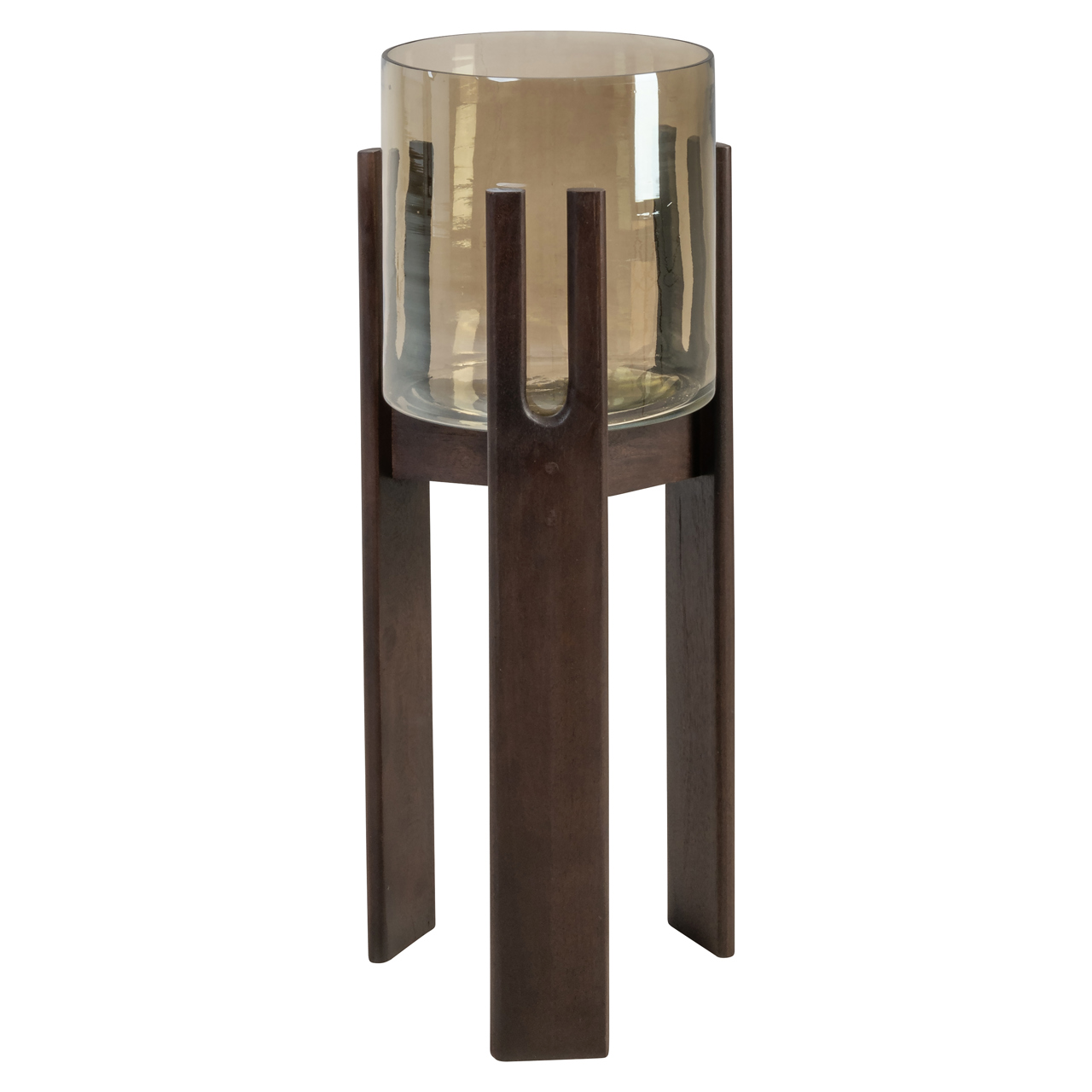 Windlicht Paige walnut small