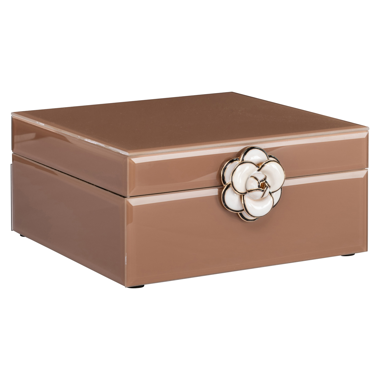 Aufbewahrungsbox Floral brown small