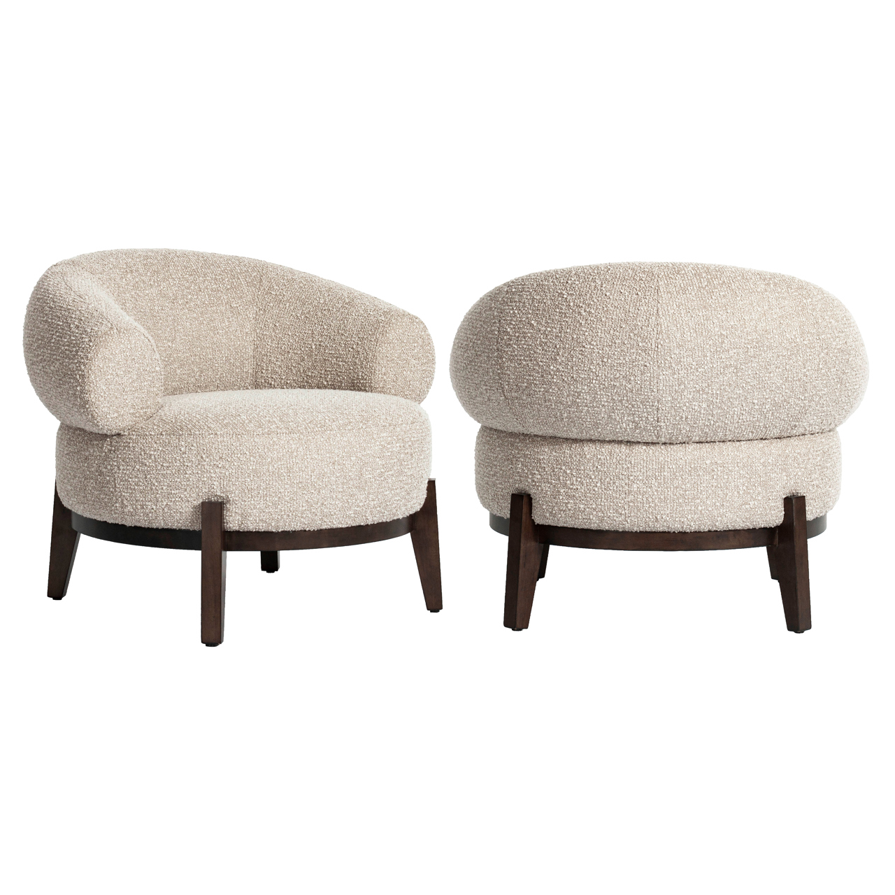 Lounge Stuhl Montana natural chunky fire retardant