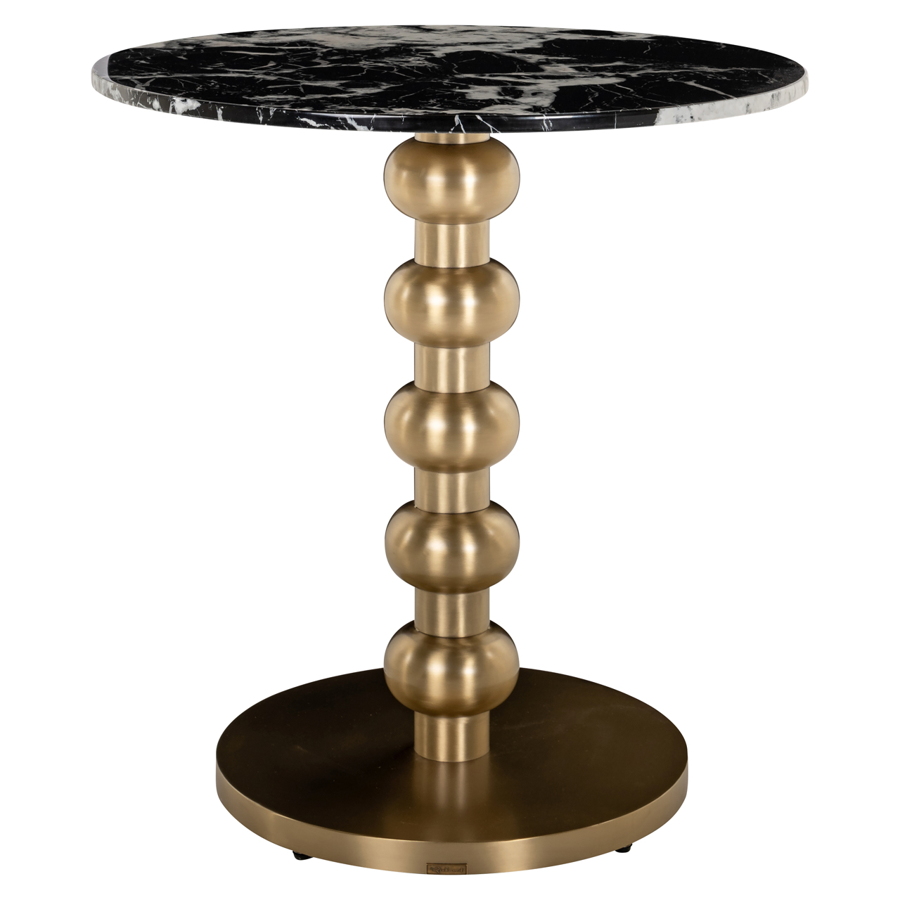 Bistro-Tisch Witlox black/gold 75Ø
