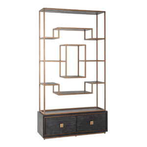 Vitrine Hunter black rustic