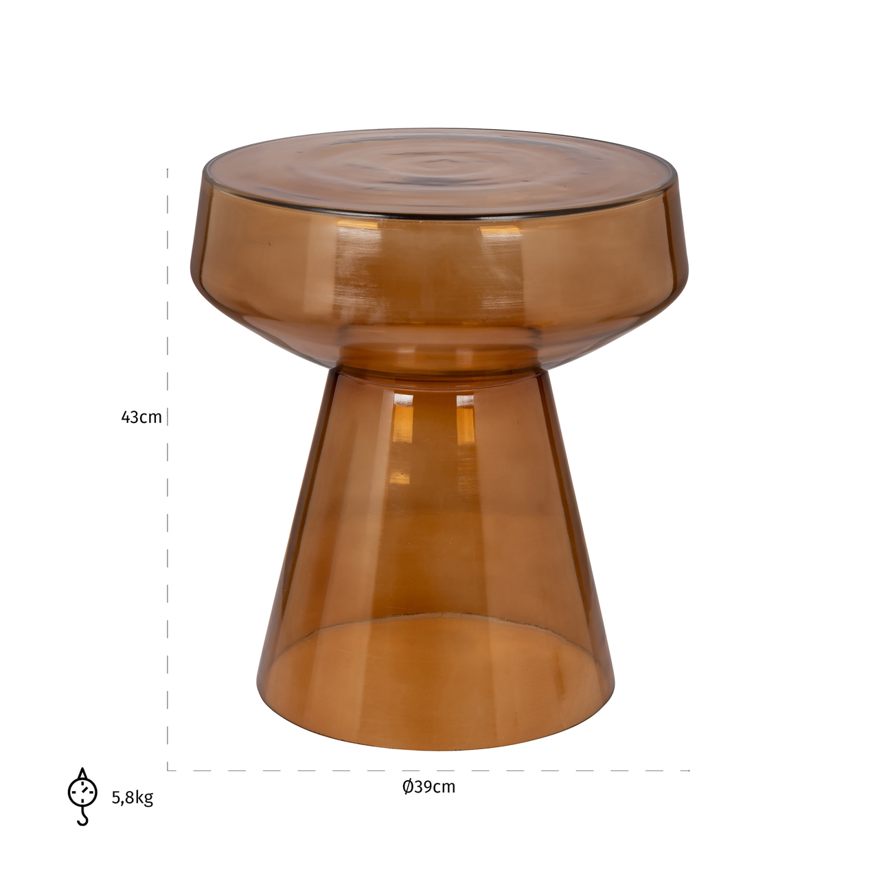 Beistelltisch Bowen brown – Bild 2