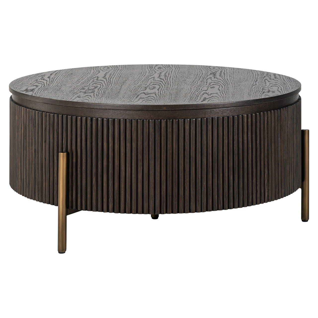 Couchtisch Luxor brown 95Ø