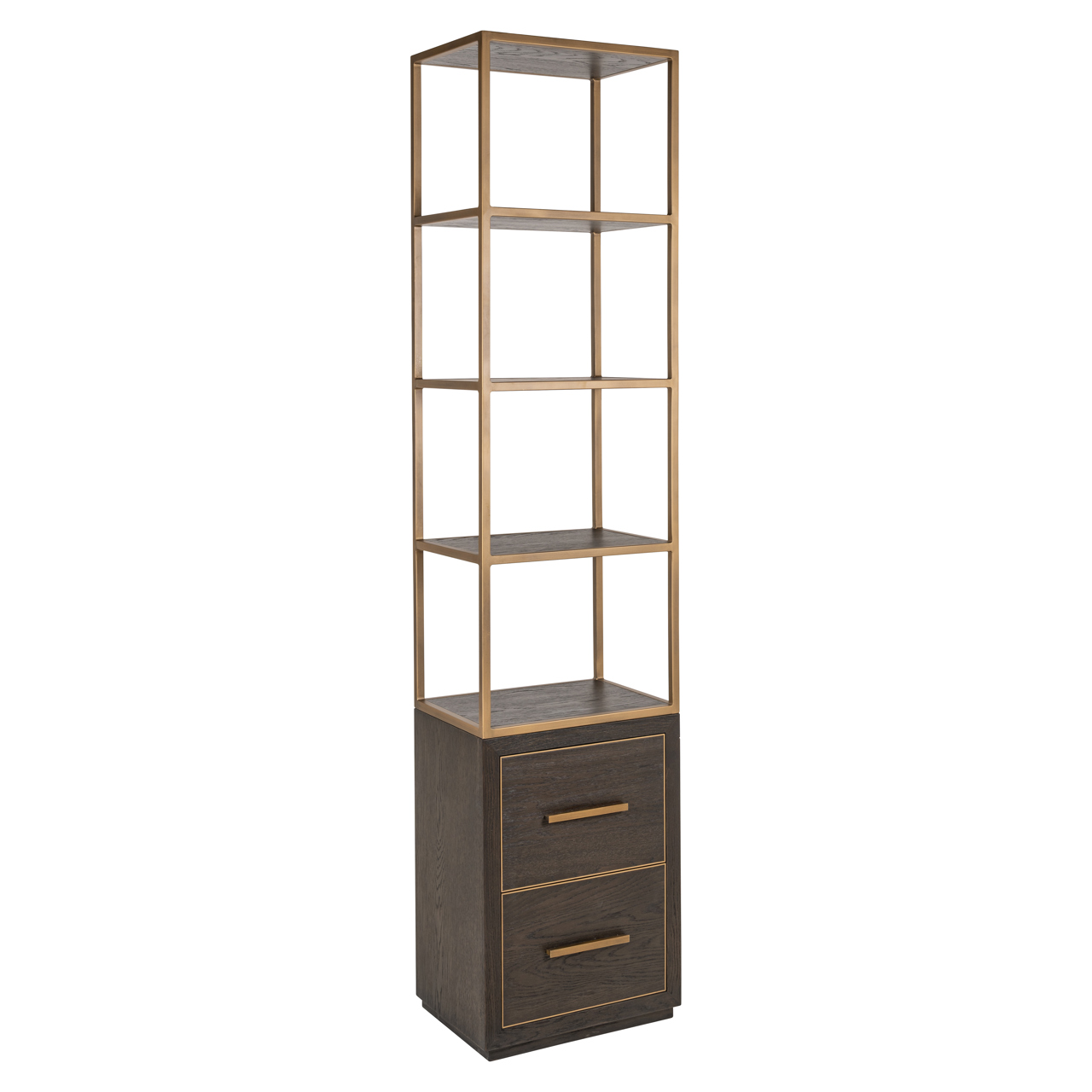 Vitrine Carter brown small 2-drawers