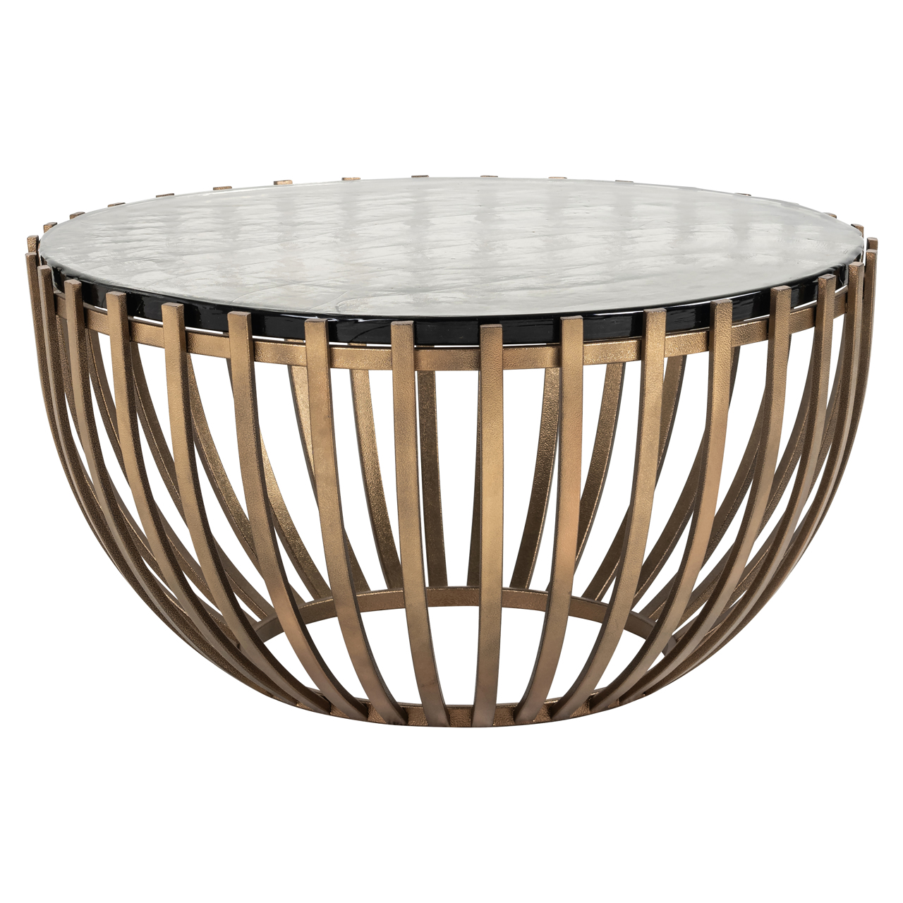 Couchtisch Volante gold 84Ø