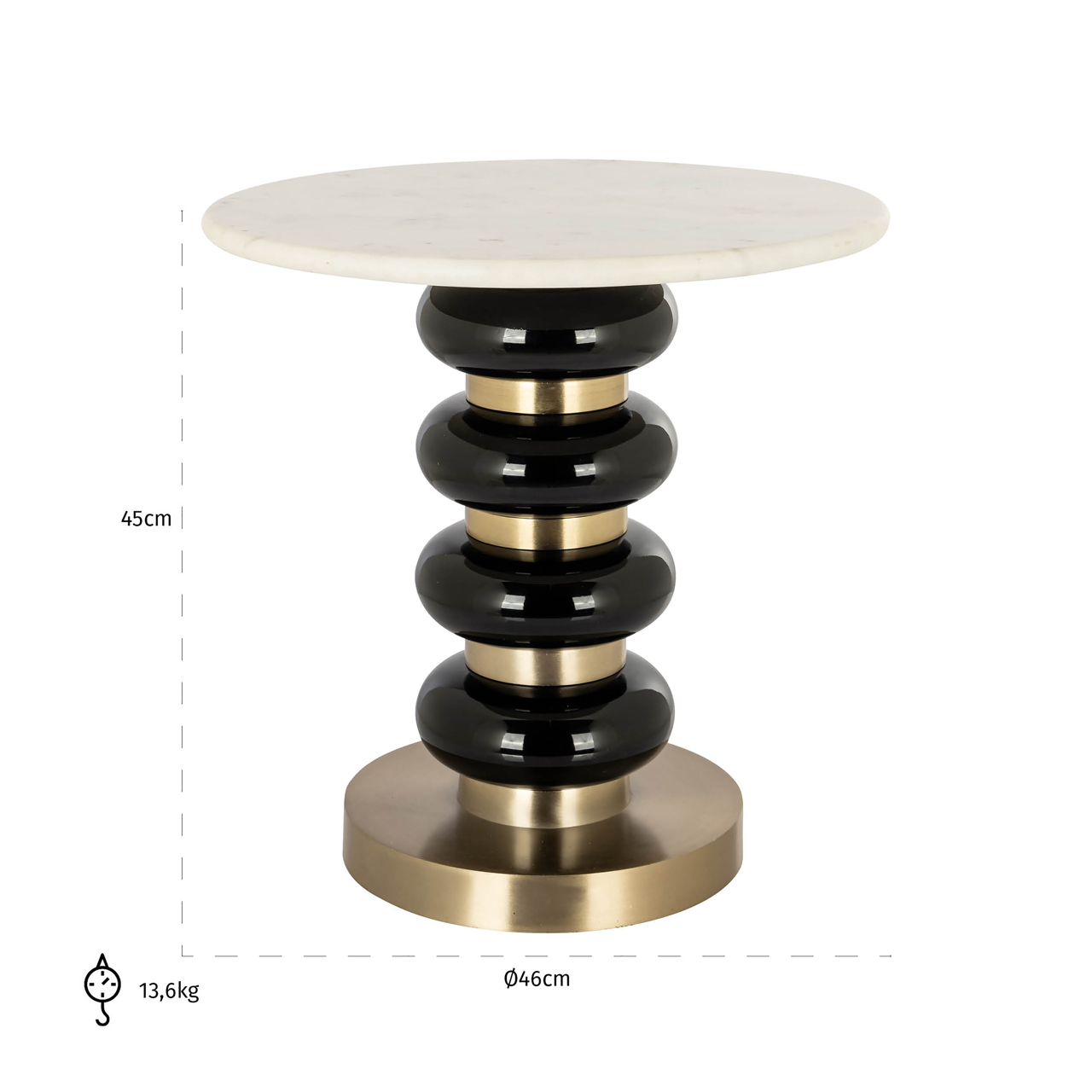 Beistelltisch Boann black – Bild 4