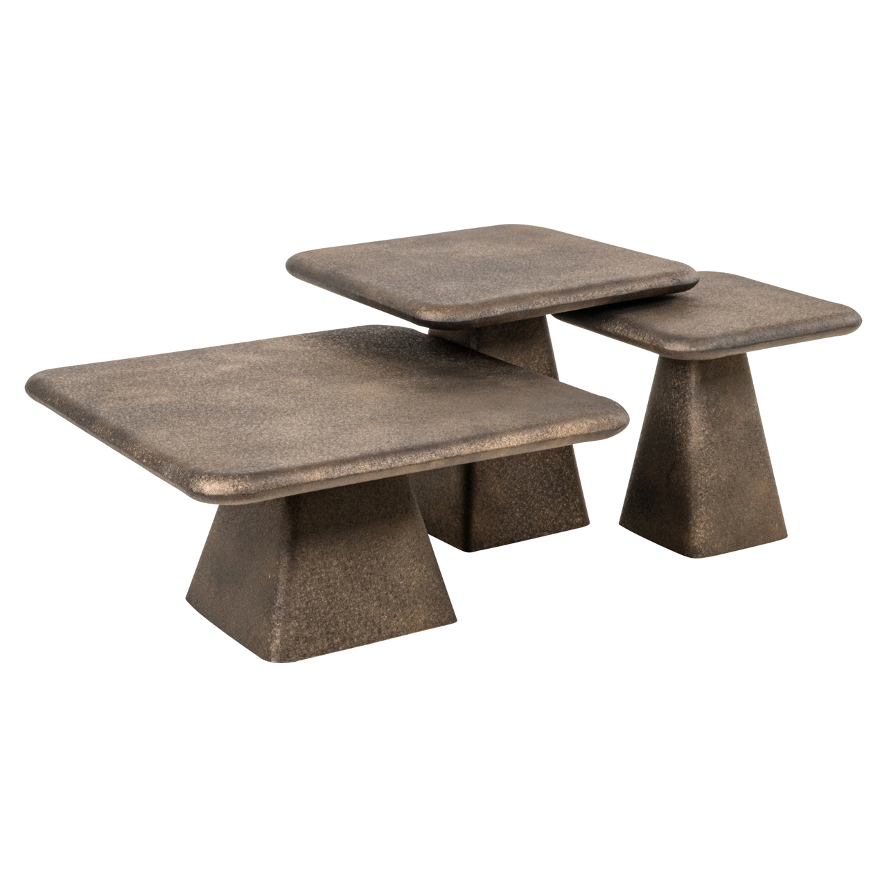 Couchtisch Marlie gold (Set of 3)