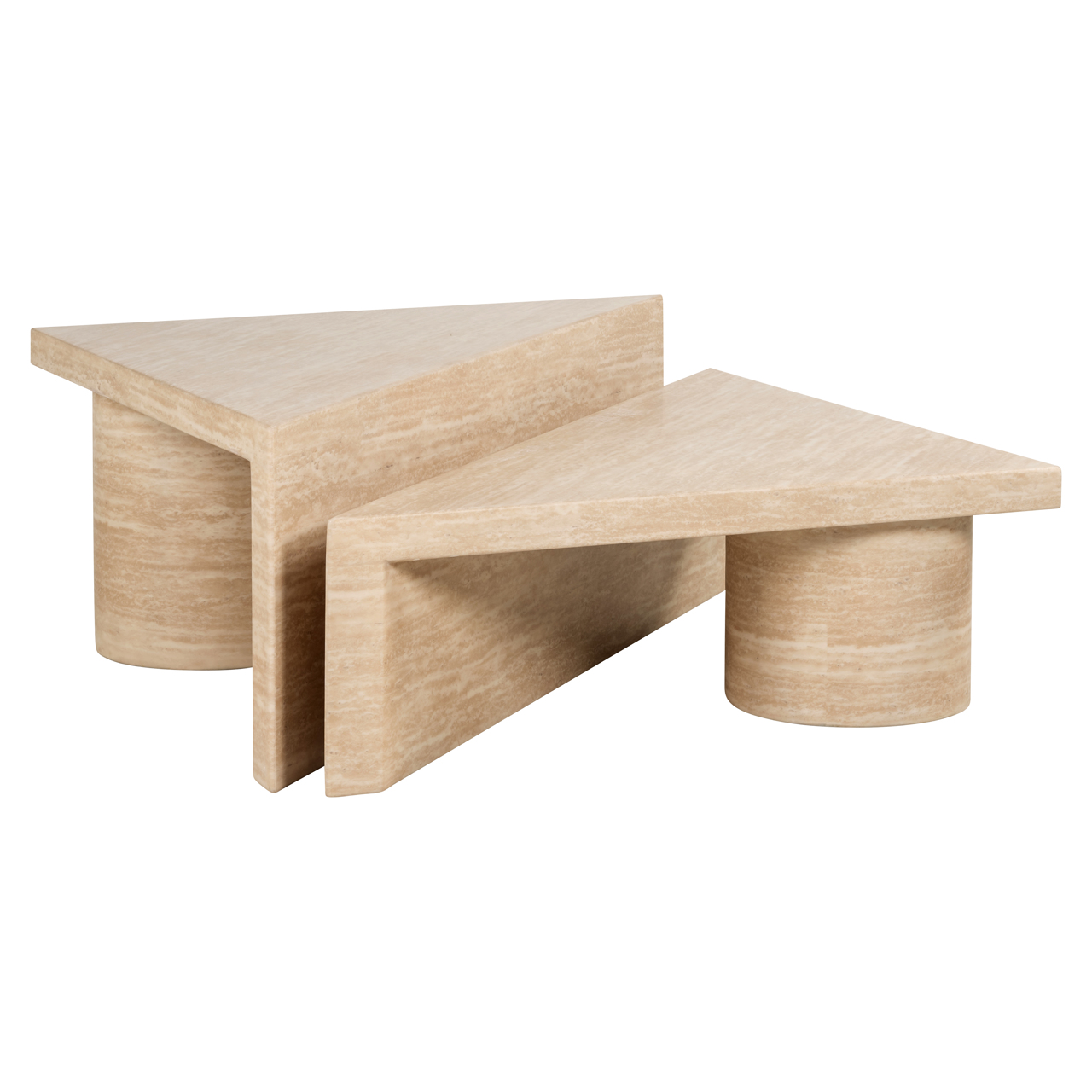 Couchtisch Fictus beige (Set of 2)