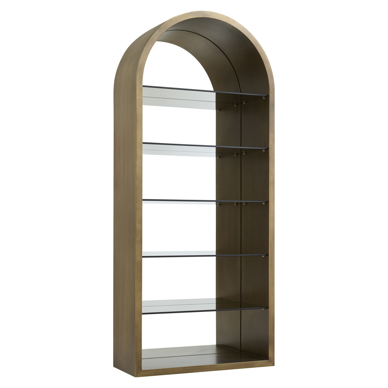 Vitrine Bowic brushed gold