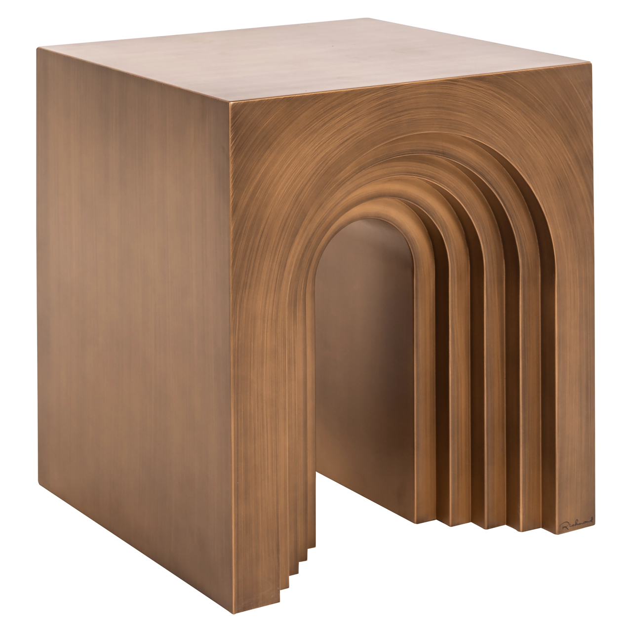 Beistelltisch Vevey brushed gold
