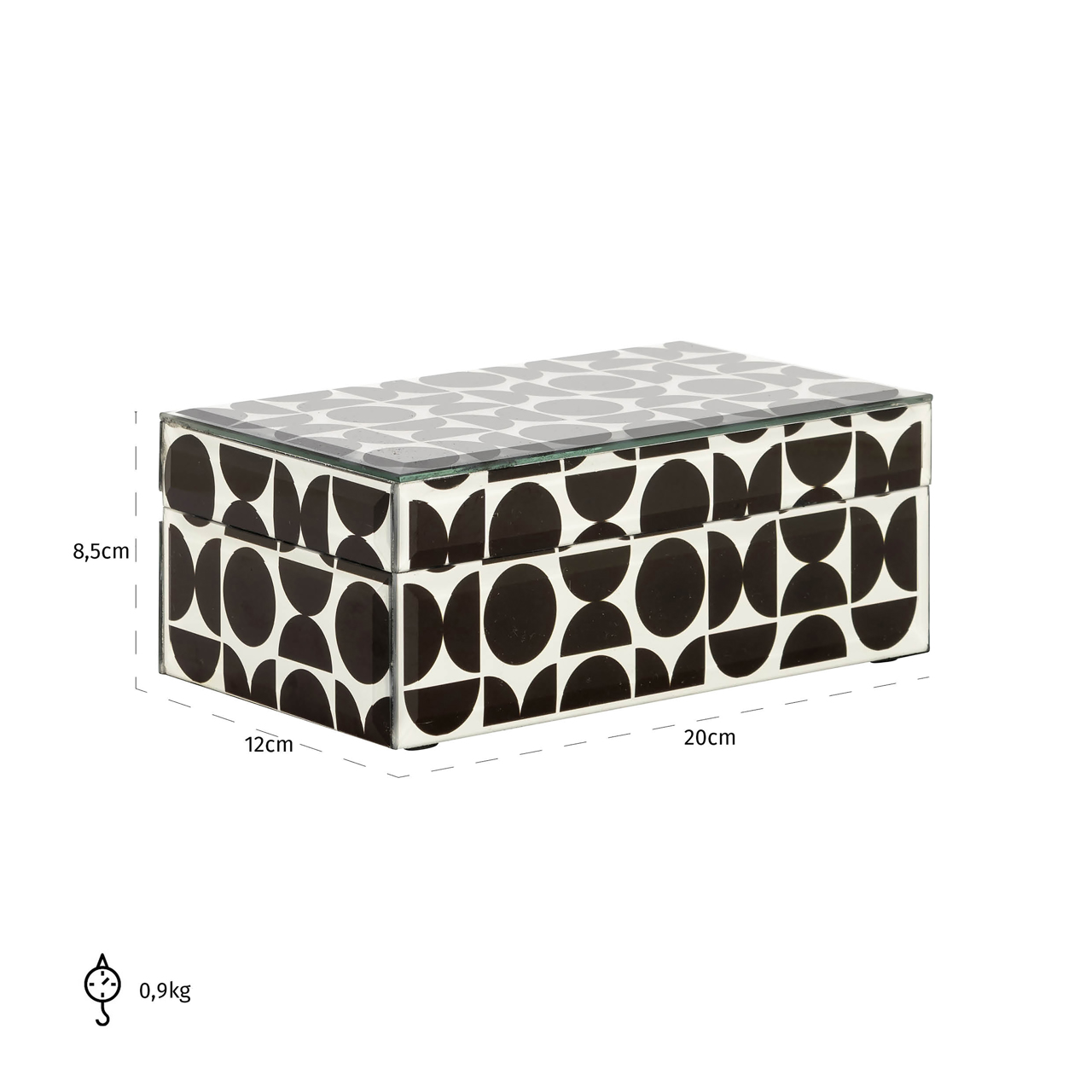 Aufbewahrungsbox Vivian black small – Bild 9