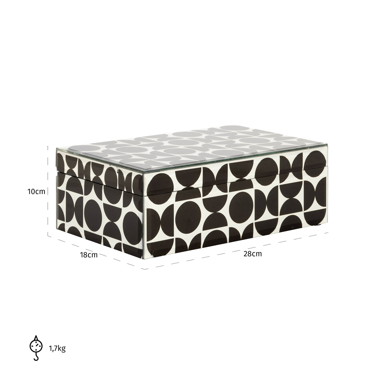 Aufbewahrungsbox Vivian black large – Bild 9