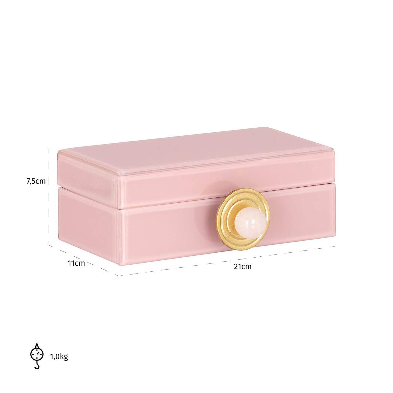 Aufbewahrungsbox Jamila pink small – Bild 7